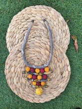 Multicolour Fabric Statement Necklace